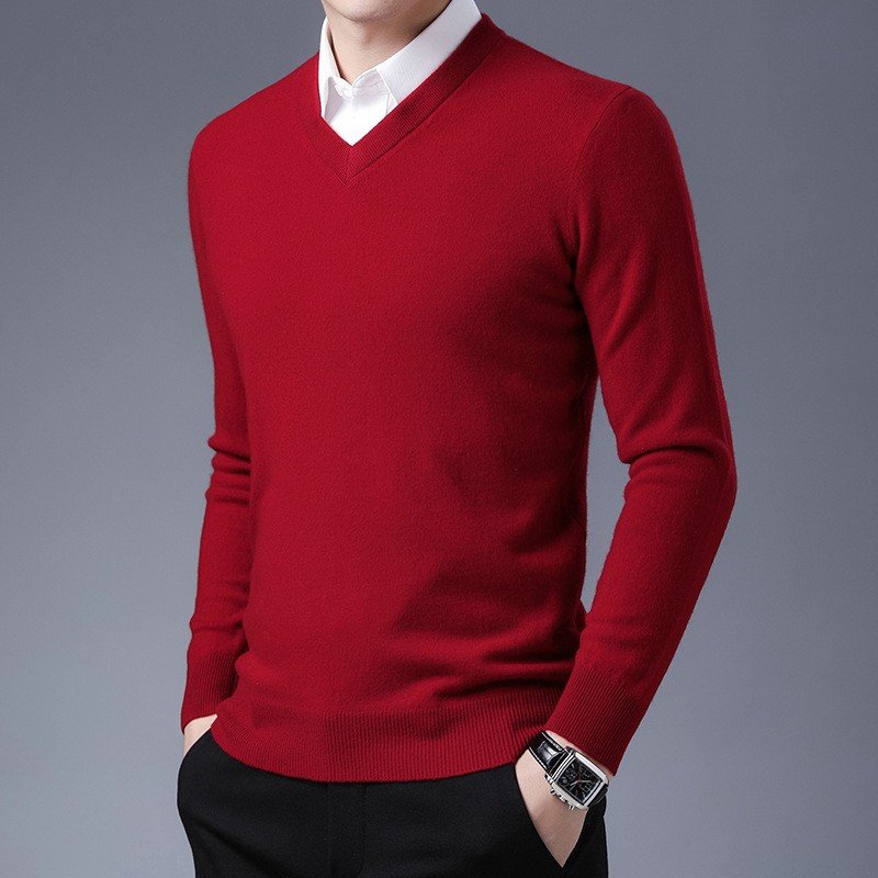 Pullover long sleeve knit bottoming shirt